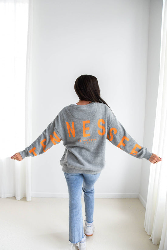 Tennessee Barkley Split - Lantern Sleeve Crewneck