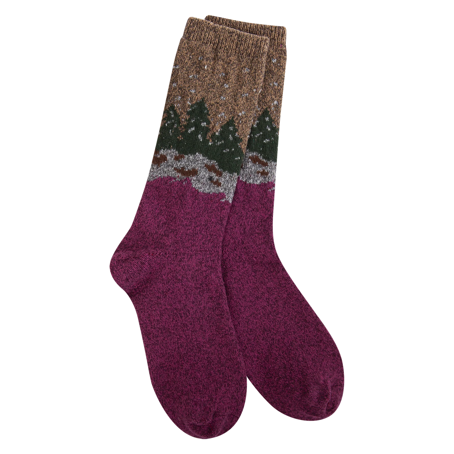 World's Softest Softs - Holiday Mini Crew - Cranberry Forest