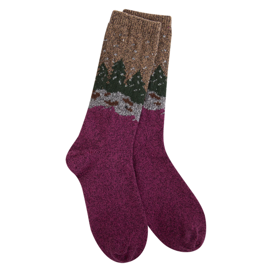 Load image into Gallery viewer, World&amp;#39;s Softest Softs - Holiday Mini Crew - Cranberry Forest
