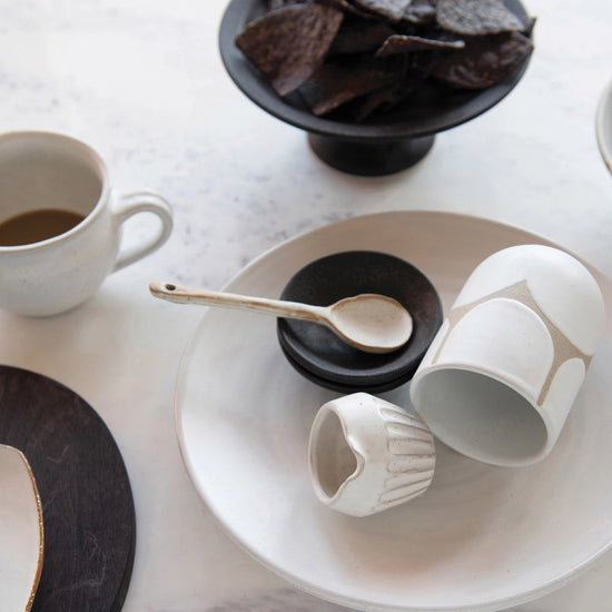 Stoneware Spoon with Glaze