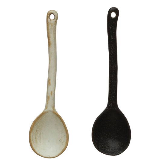 Stoneware Spoon with Glaze