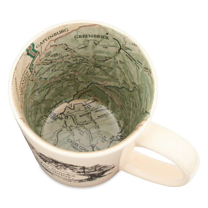 Great Smoky Mountains National Park Map Mug