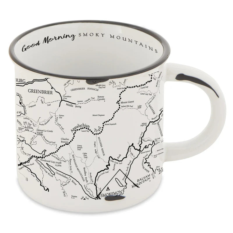 Great Smoky Mountains National Park Map Camp Mug