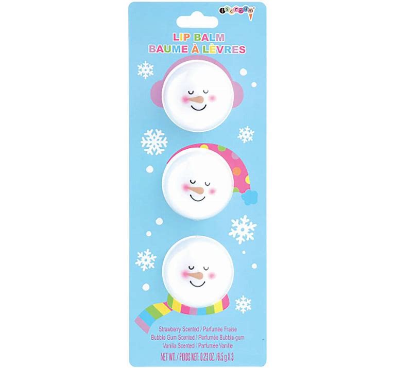 SNOWMAN LIP BALM SPHERES