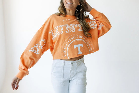 Tennessee Phipps Split Cropped Longsleeve - Orange