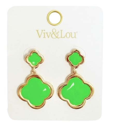 Load image into Gallery viewer, Green Brook Earrings
