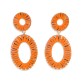 Load image into Gallery viewer, Tangerine Summer Earrings
