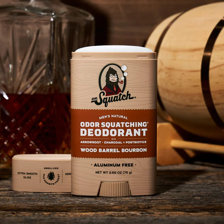 Wood Barrel Bourbon Odor Squatching Deodarant