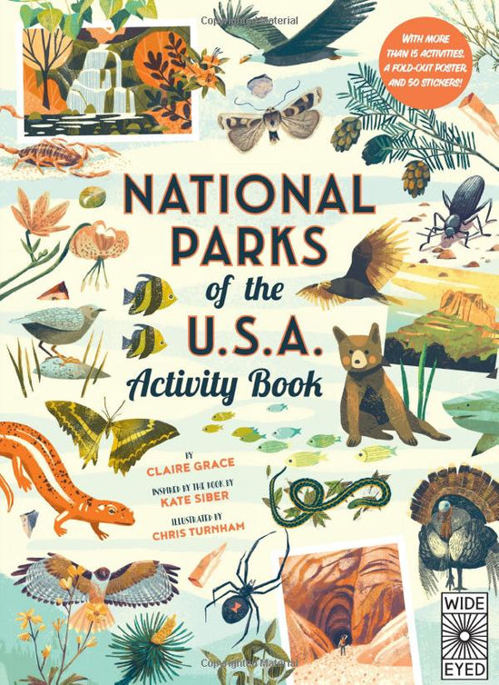 Load image into Gallery viewer, National Parks of the USA: Activity Book: With More Than 15 Activities, A Fold-out Poster, and 50 Stickers!
