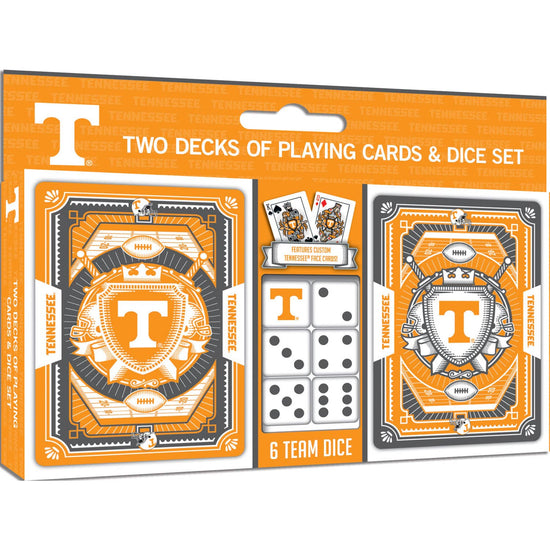 Tennessee Volunteers NCAA 2-pack Playing Cards & Dice Set