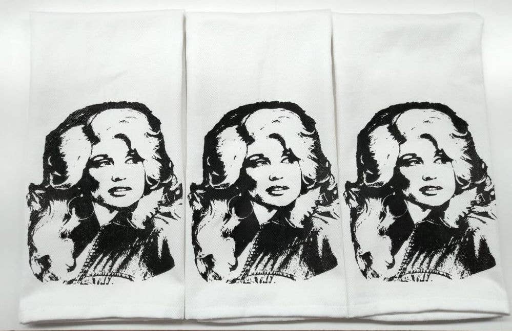 Dolly Parton Inspired Tea Towel - Dolly - Dolly Parton
