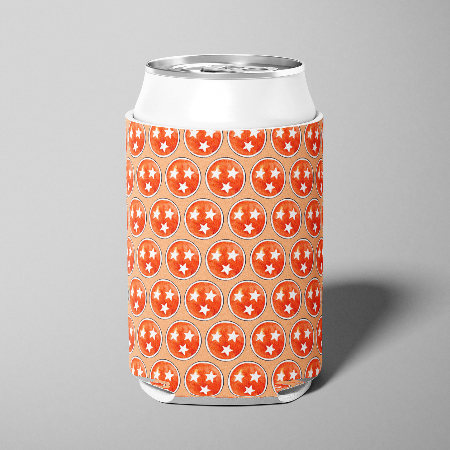 Orange Tennessee Tri Star Can Cooler
